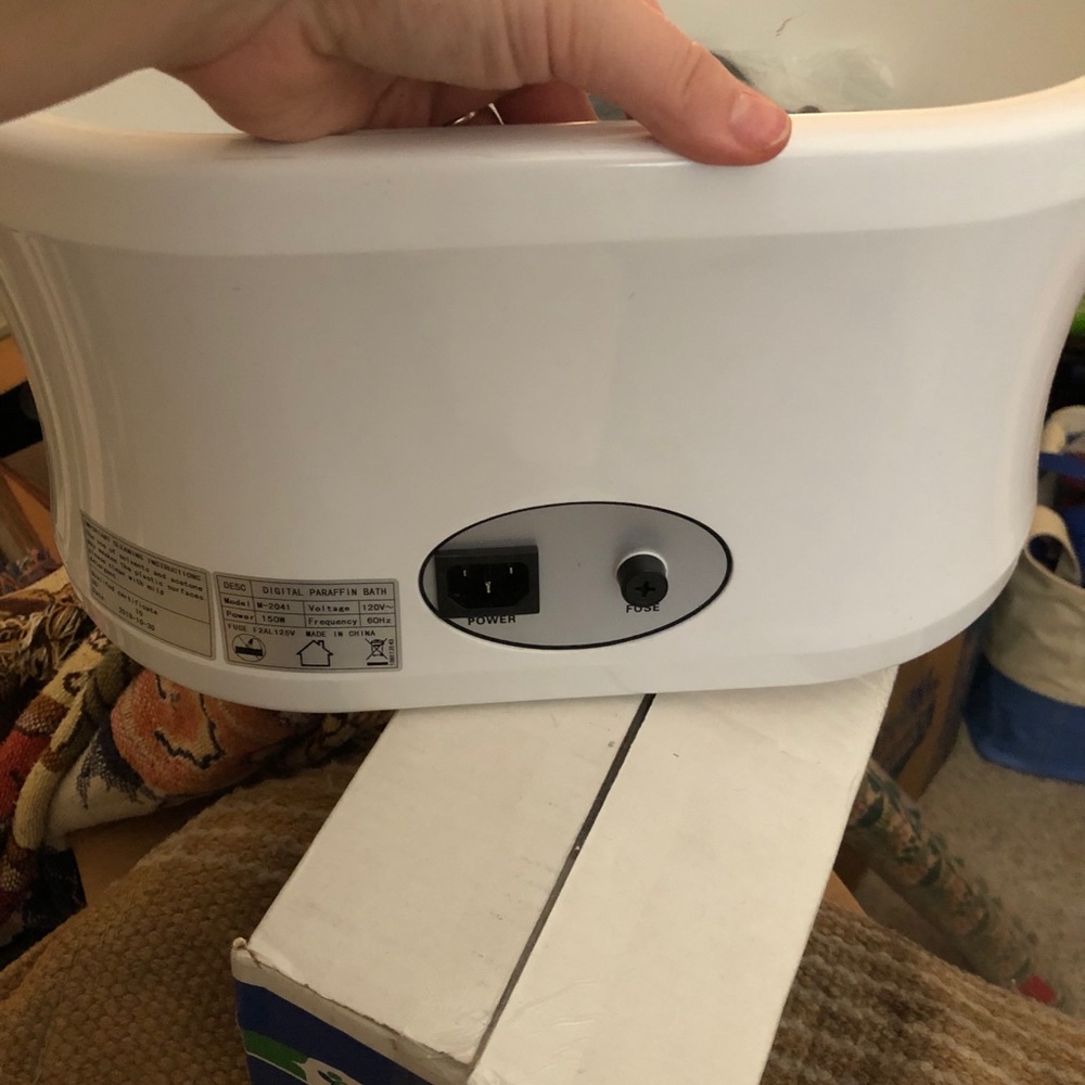 Paraffin wax warmer, wax, and bags